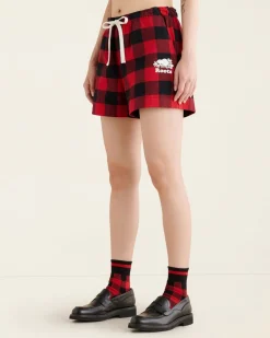 Womens Park Plaid Pajama Short