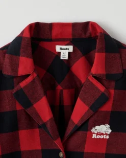 Womens Park Plaid Pajama Short Set
