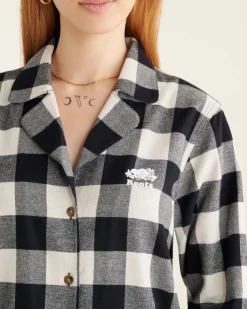Womens Park Plaid Pajama Set