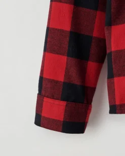 Womens Park Plaid Pajama Short Set