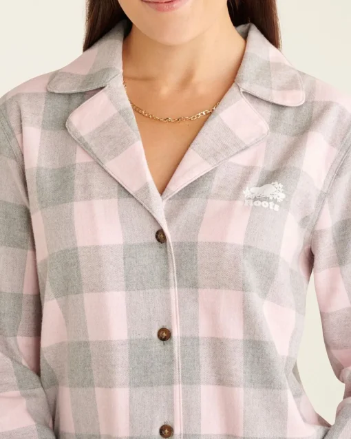 Womens Park Plaid Pajama Set