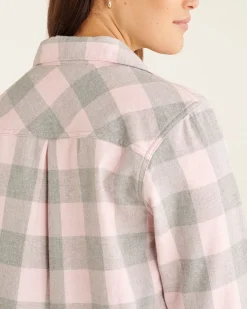 Womens Park Plaid Pajama Set