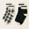 Womens Park Plaid Sock 2 Pack