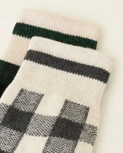 Womens Park Plaid Sock 2 Pack