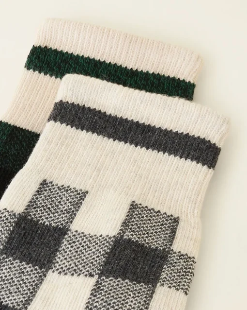 Womens Park Plaid Sock 2 Pack