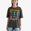 Womens Positive Vibes Relaxed T-Shirt