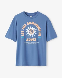 Womens Positive Vibes Relaxed T-Shirt