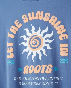 Womens Positive Vibes Relaxed T-Shirt