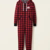 Womens Roots Park Plaid Onesie