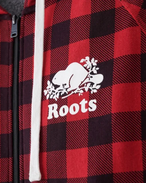 Womens Roots Park Plaid Onesie