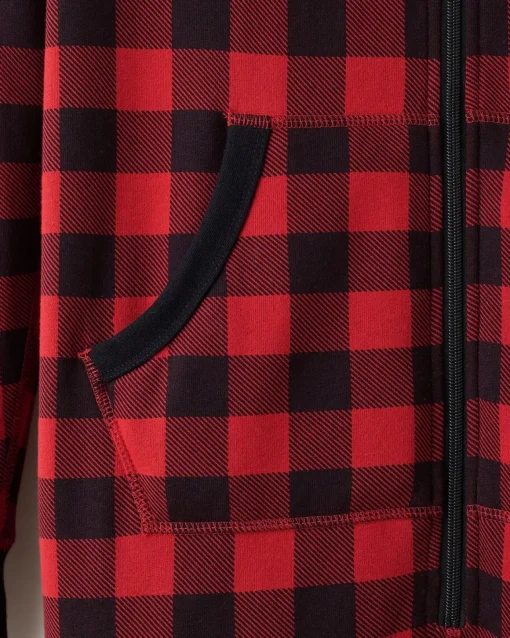 Womens Roots Park Plaid Onesie