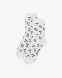 Womens Summer Daze Quarter Top Sock